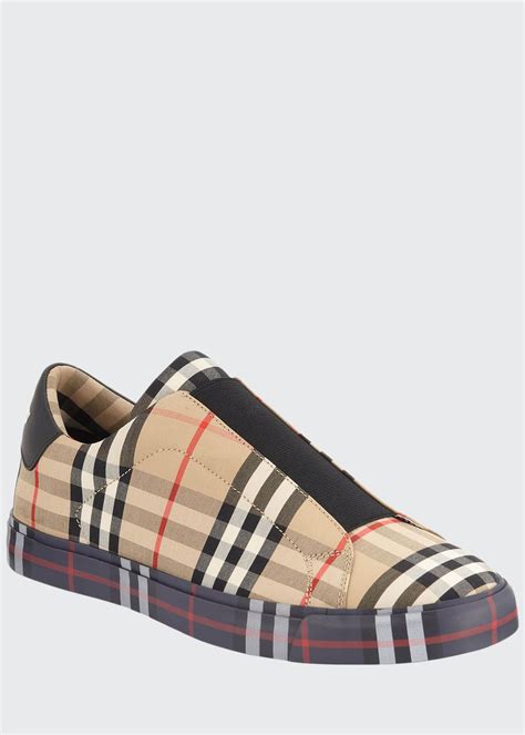 burberry mens sneakers black|Burberry slip on sneakers men.